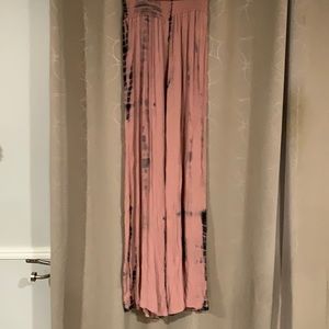 Tie dye wide leg pant
